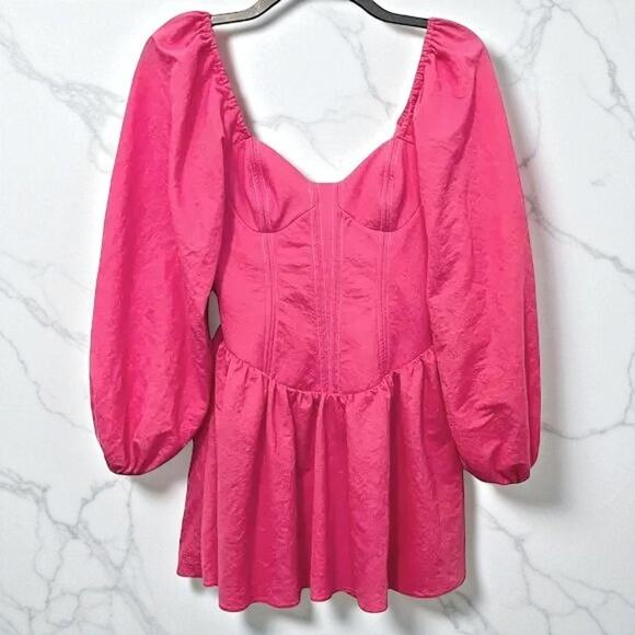 ASOS Dresses & Skirts - Asos Design Corset Skater Mini Dress Pink Size 2